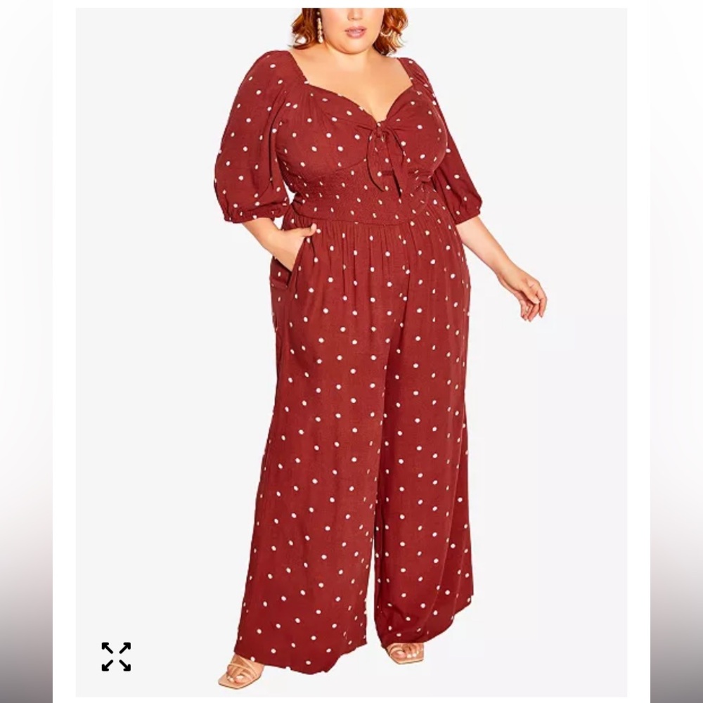 City chic polkadot jumpsuit 18